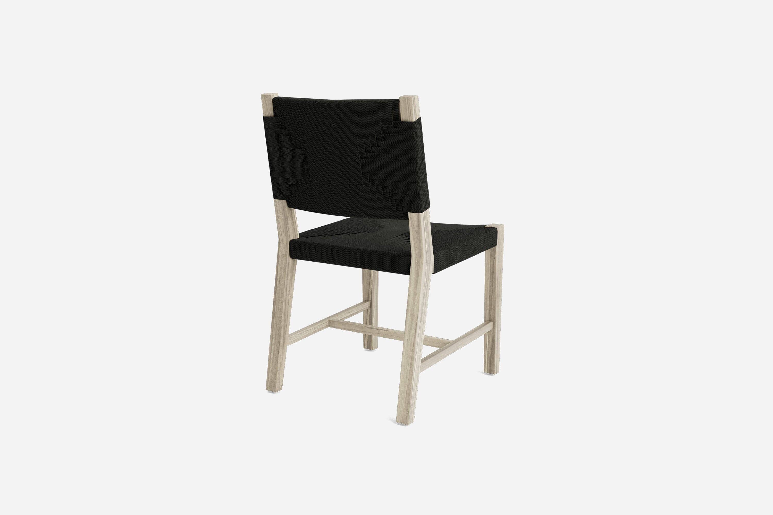 Monimbo Dining Chair | Black Cross Braided Cord