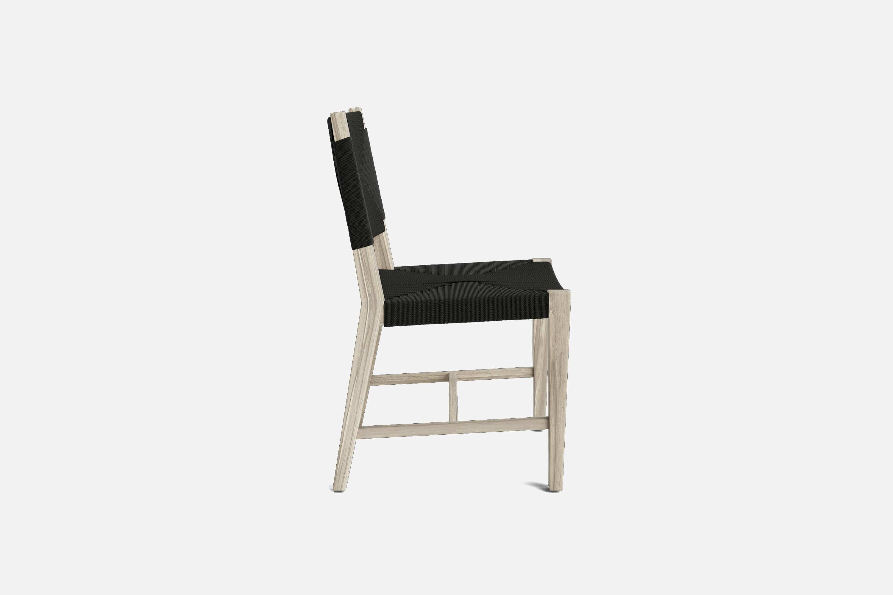 Monimbo Dining Chair | Black Cross Braided Cord