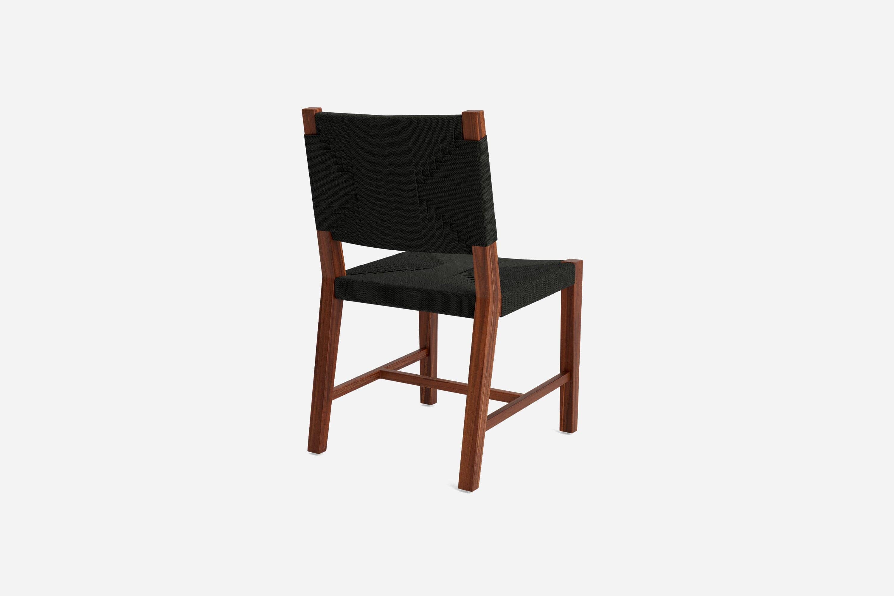 Monimbo Dining Chair | Black Cross Braided Cord