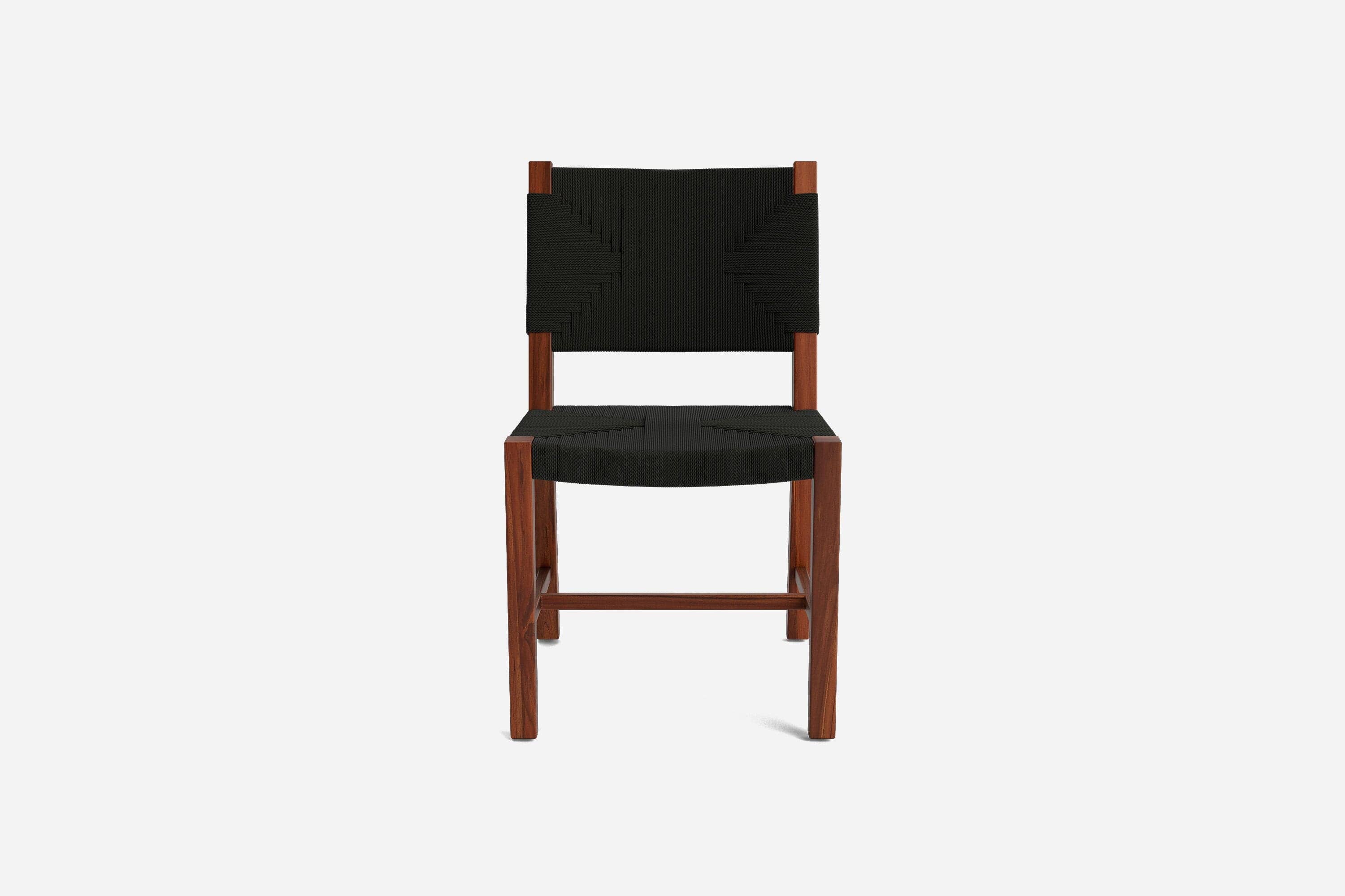 Monimbo Dining Chair | Black Cross Braided Cord