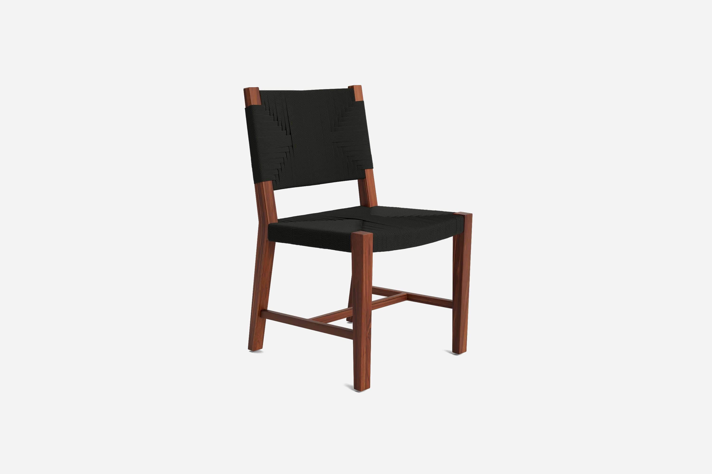 Monimbo Dining Chair | Black Cross Braided Cord