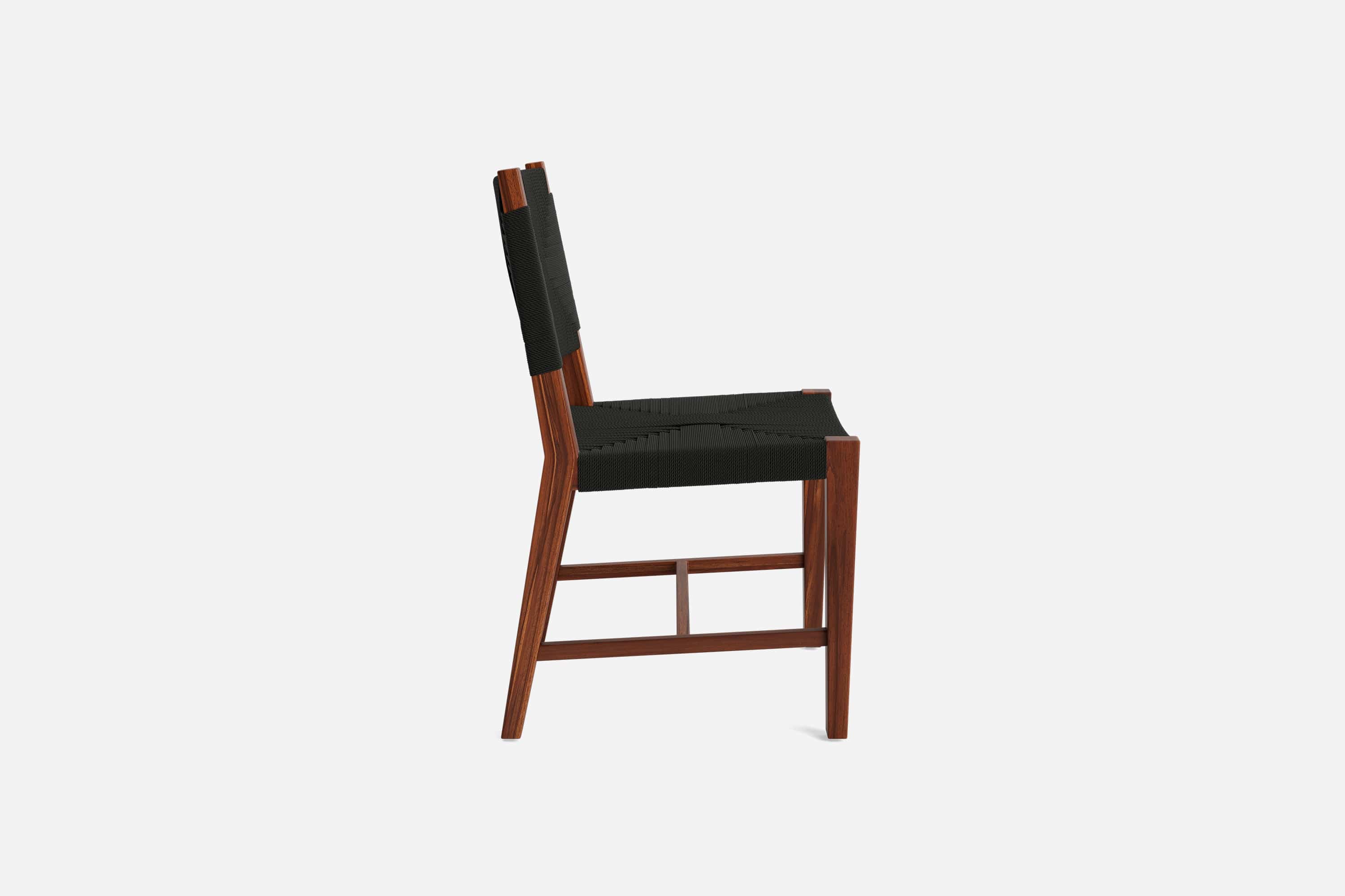 Monimbo Dining Chair | Black Cross Braided Cord