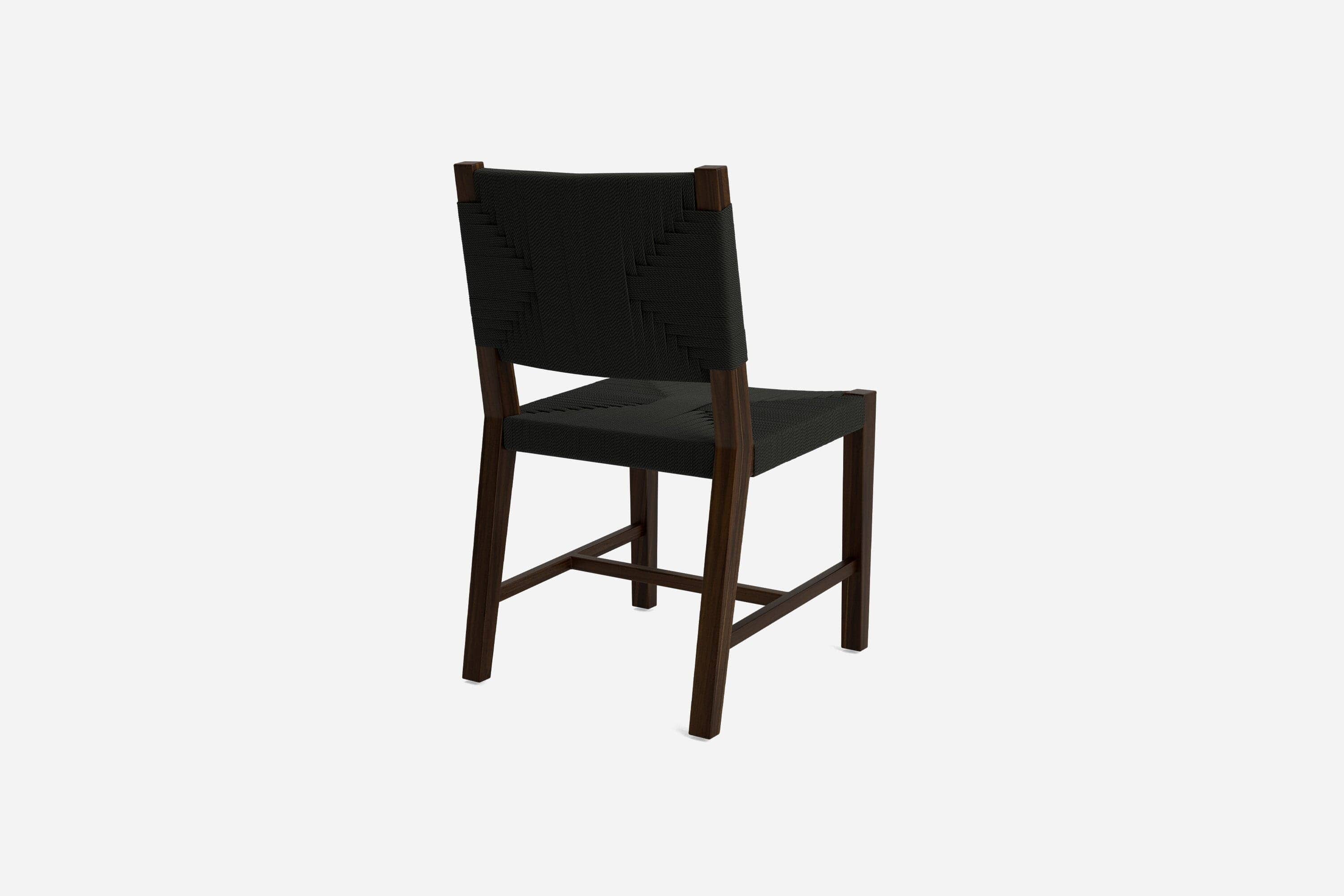 Monimbo Dining Chair | Black Cross Braided Cord