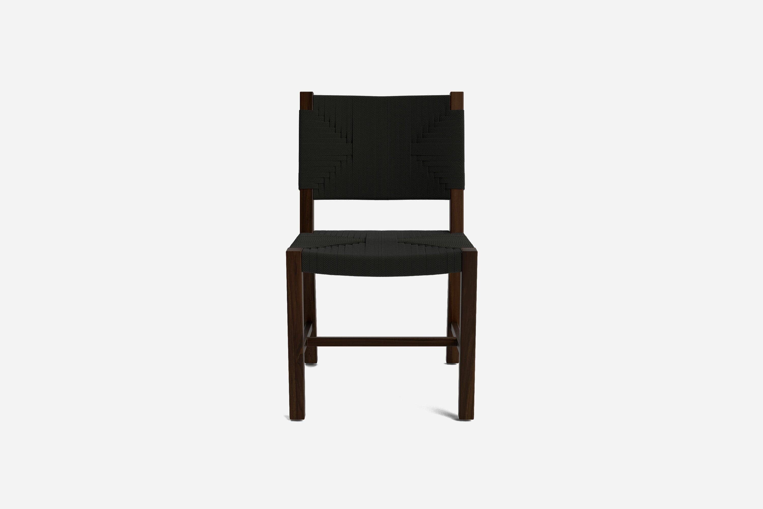 Monimbo Dining Chair | Black Cross Braided Cord